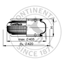 FS 530-14 CI G1/4 | Continental ContiTech Single Convolution Air Actuator