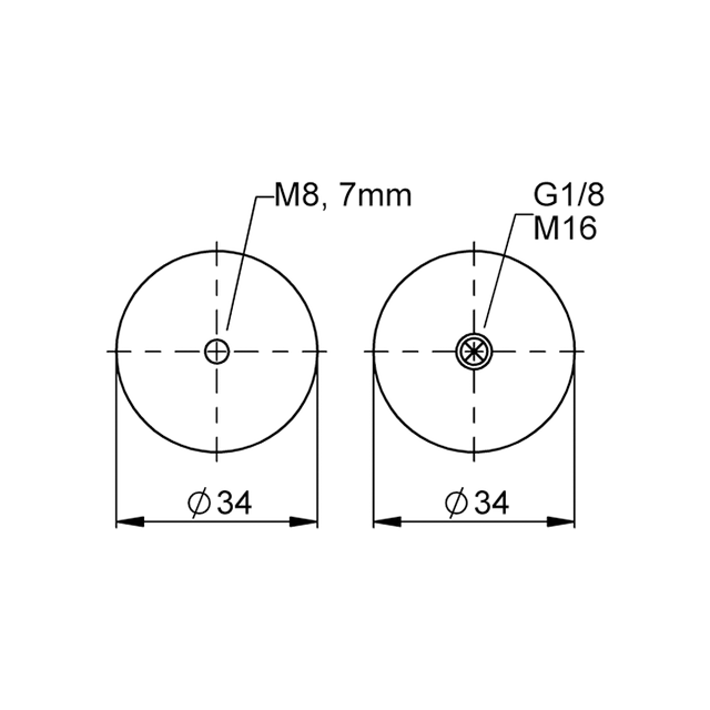 SK 19-4 G1/8 | Continental ContiTech Sleeve Type Air Actuator