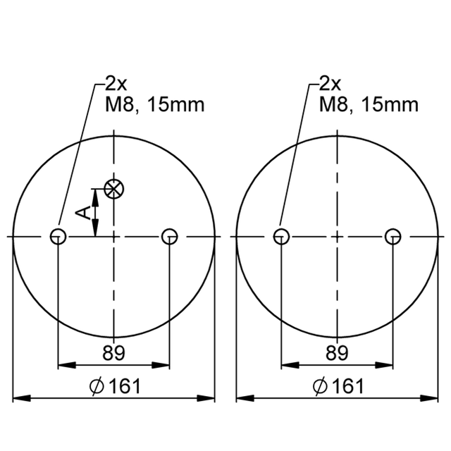 FD 200-19 CI G1/4 | Continental ContiTech Double Convolution Air Actuator