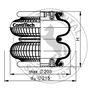 FD 110-15 CI | Continental ContiTech Double Convolution Air Actuator