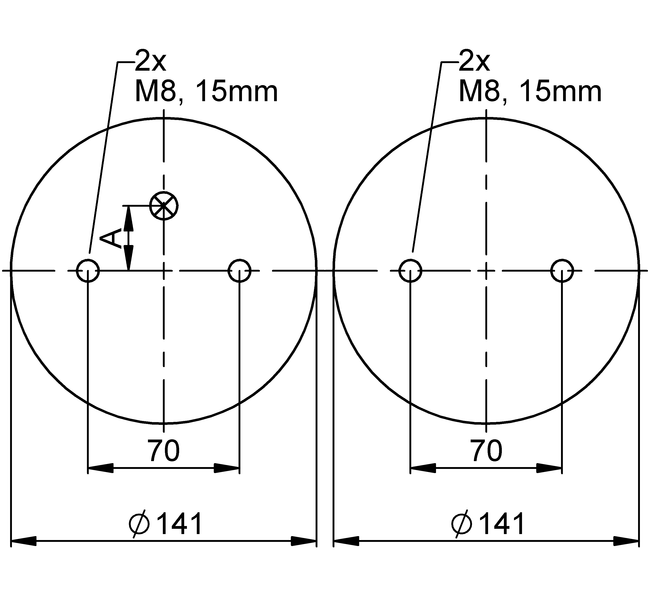 FD 110-15 CI | Continental ContiTech Double Convolution Air Actuator