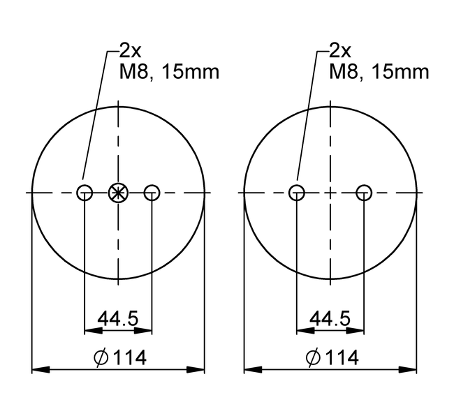 FS 100-10 CI G1/4 | Continental ContiTech Single Convoluted Air Spring