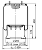 4028 N P05 | ContiTech Luftfjeder til Meritor aksel