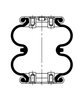 FD 70-13 918 | Continental ContiTech Double Convolution Air Actuator