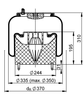 6717 N P01, OE No. 2373115 | ContiTech Air Spring for Scania Truck