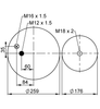 4885 N1 P02 | ContiTech Air Spring for MAN L2000 Truck