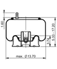 10 10-15 S 773 | ContiTech Air Spring for Reyco Axle