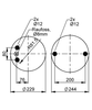 6717 N P01, OE No. 2373115 | ContiTech Air Spring for Scania Truck