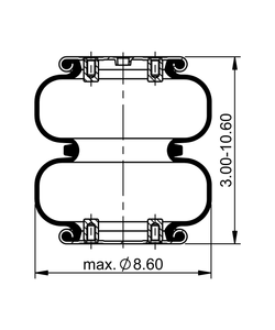 FD 120-20 509 | ContiTech Air Spring for Mack Truck