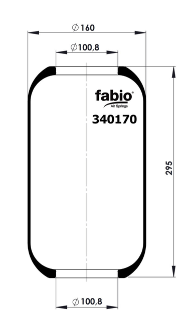 340170, OE နံပါတ် 1-52111-033-0 | Fabio Isuzu Giga Truck အတွက် Air Spring