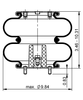FD 200-19A 730, OE No. DZ97259440204 | ContiTech Air Spring for Shacman Truck