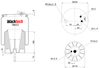 RML 78653 CP | Blacktech Air Spring for Scania P, G, R, T Series Truck