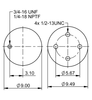 9 10-13.5 S 433 | ContiTech Air Spring for Hendrickson Axle