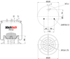 RML 79722 CP2 | Blacktech Air Spring for Scania P, G, R, T Series Truck
