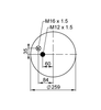 4884 N1 P01, OE No. 881.43601.0152 | ContiTech Air Spring for MAN TGA Truck