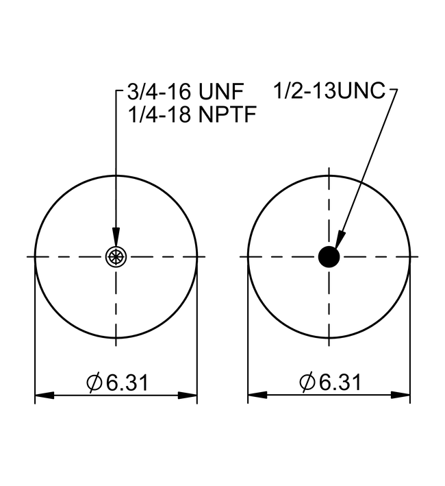 FD 200-19 505 | ContiTech Air Spring for Ridewell Axle