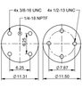 11 10.5-15 A 414, OE No. 57009215 | ContiTech Air Spring for SAF-Holland Axle