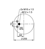 4882 N1 P01, OE No. 81.43601.0151 | ContiTech Air Spring for MAN TGA Truck