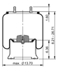 11 10.5-22 S 1199 | ContiTech Air Spring for Hendrickson Axle