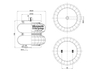 V SP 2 B 12 R-12 | Vibracoustic Aircruise Air Spring for Hendrickson Axle