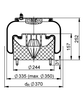 6718 N P01 | ContiTech Air Spring for Scania P,R,T Series Truck