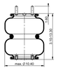 FD 200-25 426 | ContiTech Air Spring for Granning Axle