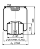 4883 N1 P06 | ContiTech Air Spring for MAN TGA Truck