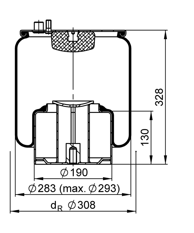 4883 N1 P06 | ContiTech Air Spring for MAN TGA Truck