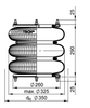 FT 412-32 1/2 M10 | Continental ContiTech Օդային աղբյուր Gigant առանցքի համար