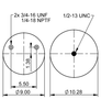 9 10-14 P 959, OE No. S-28929 | ContiTech Air Spring for Hendrickson Axle