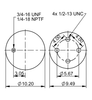 10 10-15 S 773 | ContiTech Air Spring for Reyco Axle