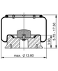 11 10.5-15 A 414, OE No. 57009215 | ContiTech Air Spring for SAF-Holland Axle