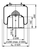 6710 N P02, OE No. 1440305 | ContiTech Air Spring for Scania ADA1300 Bus